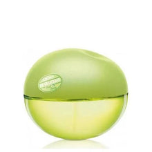 DKNY Be Delicious Lime Mojito Eau de Toilette bottle in lime-green, round apple shape